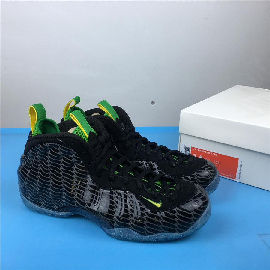 Nike Air Foamposite One Oregon Ducks Black Green Shoes